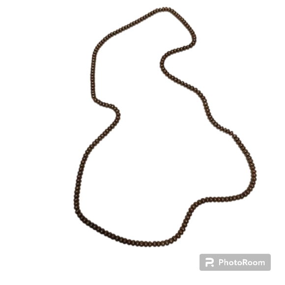 Vintage beaded grey iredescent necklace slightly heavy - Picture 1 of 3